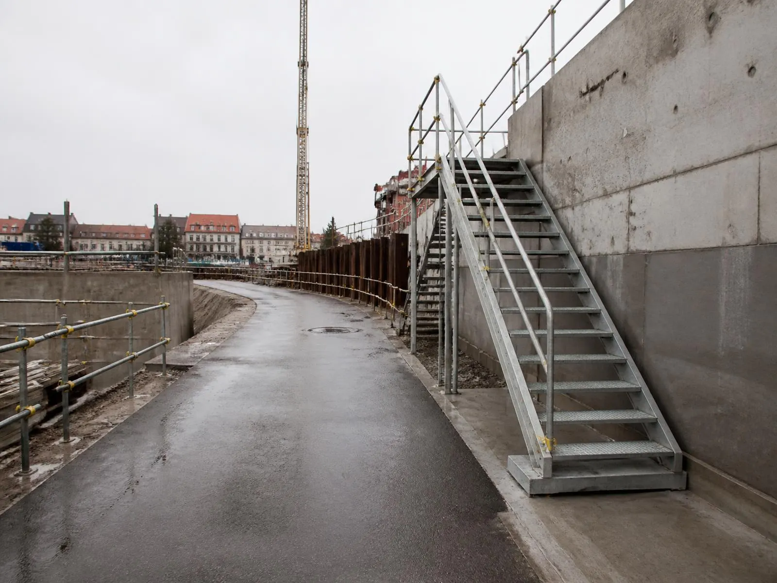 Ren og fremkommelig adgangsvej på byggeplads